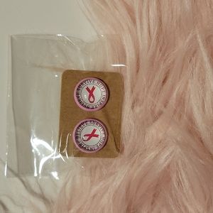 SALE! Breast Cancer Awareness Earrings "Hope Inspire Believe Survive"